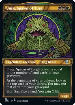 acgカード　　legend of  UR⭐︎213 Uurg, Spawn of Turg (Showcase) - Dominaria United - Magic: The