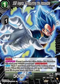 SSB Vegeta, Surmounting the Impossible card art