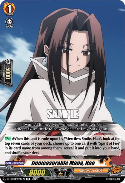 Immeasurable Mana, Hao