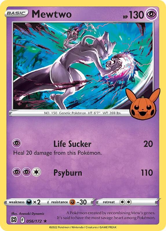 Mewtwo 056/172 from Trick or Trade BOOster Bundle