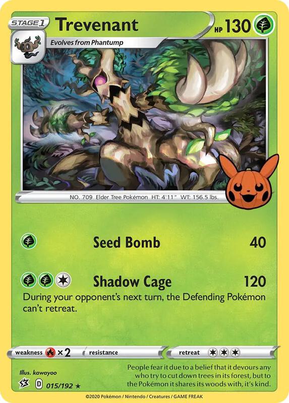 Trevenant 015/192 from Trick or Trade BOOster Bundle