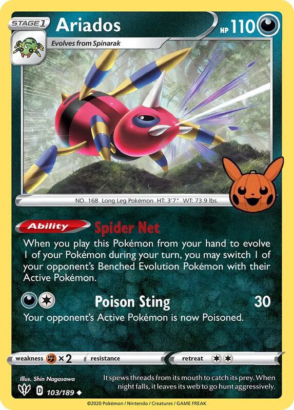 Ariados 103/189 from Trick or Trade BOOster Bundle