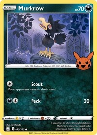 Murkrow #093/163 from Trick or Trade BOOster Bundle Pokemon card image