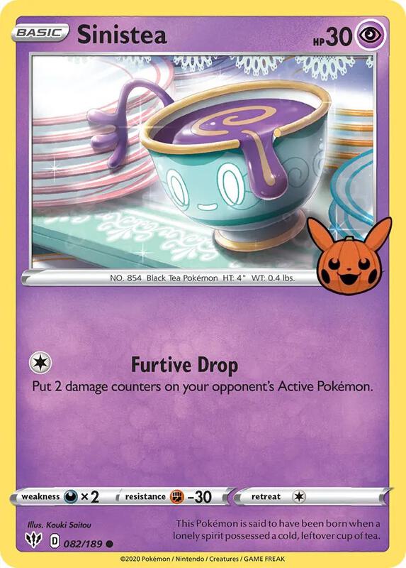 Sinistea 082/189 from Trick or Trade BOOster Bundle