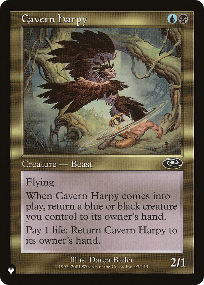 【MTG】Aluren 4枚 + Cavern Harpy 3枚 セット Cavern Harpy - The List Reprints - Magic: The Gathering