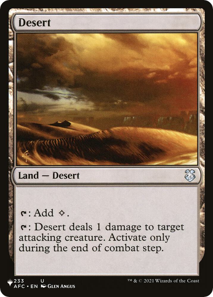 Desert - The List Reprints - Magic: The Gathering