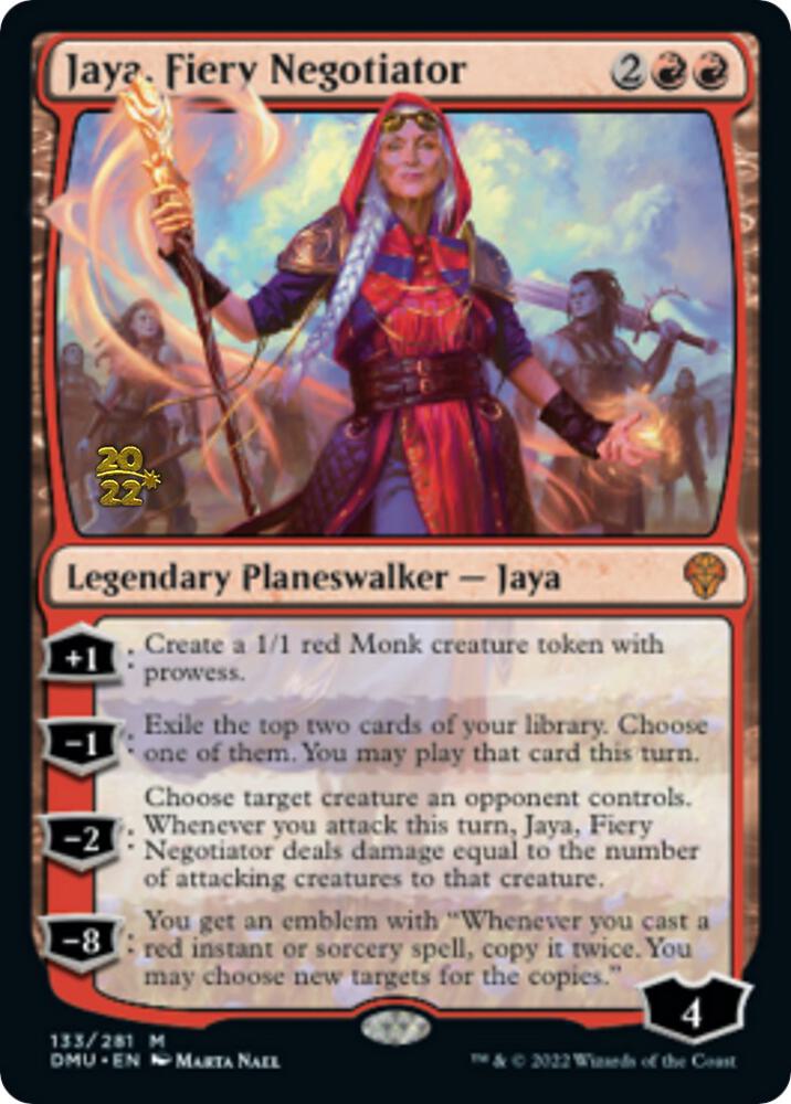 Jaya, Fiery Negotiator #133s — Dominaria United Promos