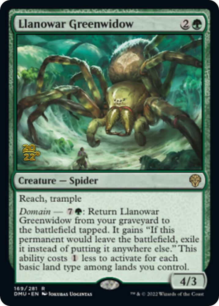 Llanowar Greenwidow #169s — Dominaria United Promos