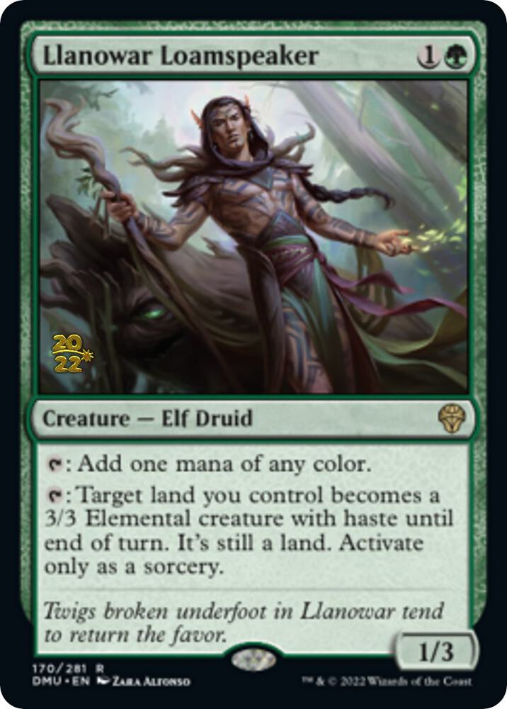 Llanowar Loamspeaker #170s — Dominaria United Promos