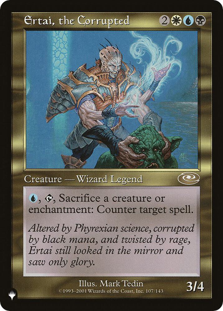 Ertai, the Corrupted #PLS-107 — The List