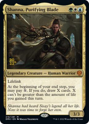 Shanna, Purifying Blade #218 – Prerelease Cards (Mythic)