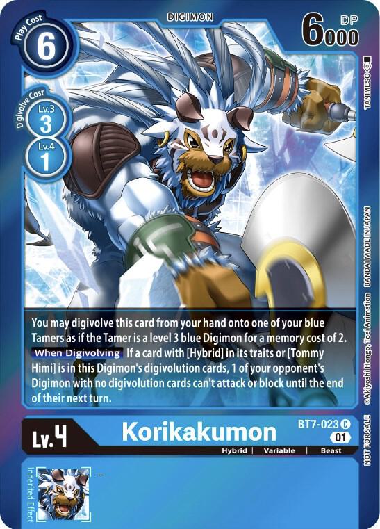 Korikakumon Event Pack 3 digimon card