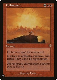 Obliterate (The List Reprints)