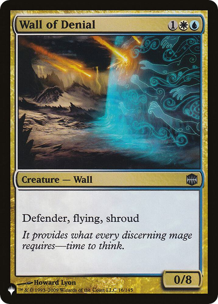 Wall of Denial #ARB-16 — The List