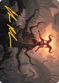 Sheoldred, the Apocalypse Art Card (Gold-Stamped Signature)