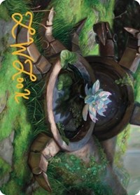 Timeless Lotus Art Card (Gold-Stamped Signature)