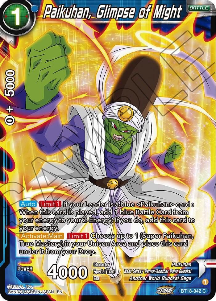 ドラゴンボールカード Pika Paikuhan, Glimpse of Might - Dawn of the Z-Legends - Dragon Ball