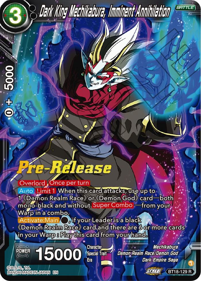 Dark King Mechikabura, Imminent Annihilation - Dawn of the Z