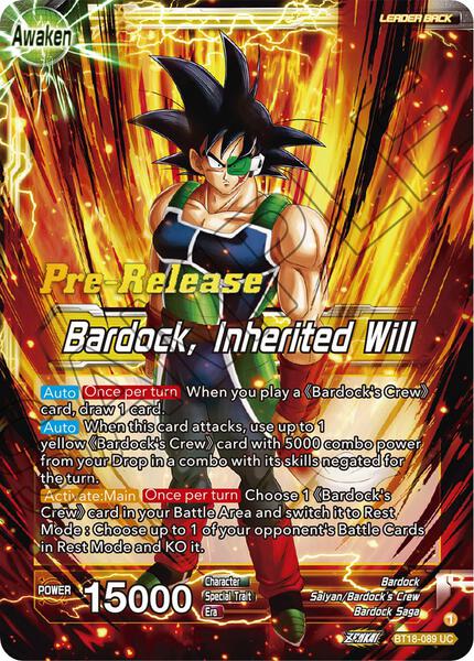 Bardock's Crew // Bardock, Inherited Will - Dawn of the Z-Legends