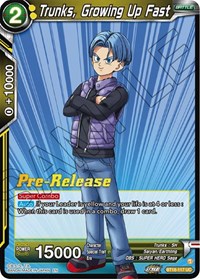 Trunks, Growing Up Fast card art