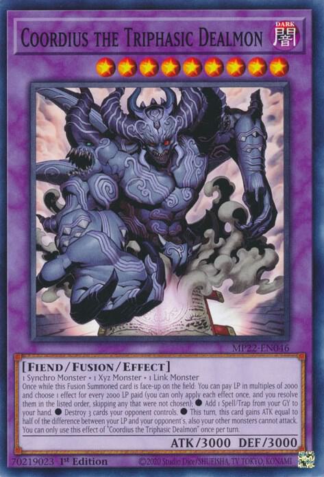 遊戯王 Coordius the Triphasic Dealmon - 2022 Tin of the Pharaoh's Gods
