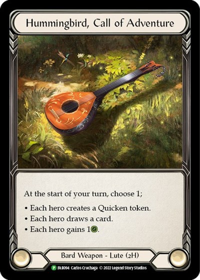 Hummingbird, Call of Adventure - FAB094 Flesh and Blood: Promo Cards card price