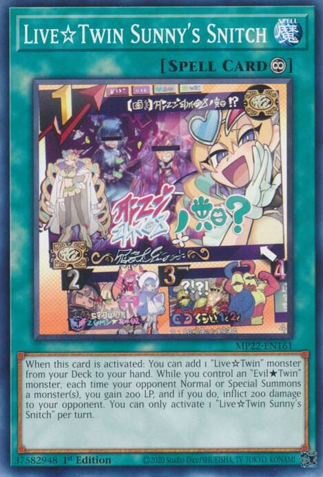 Live Twin Sunny's Snitch - 2022 Tin of the Pharaoh's Gods - YuGiOh