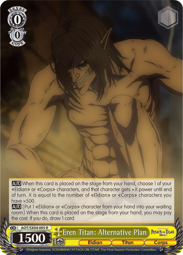 Eren Titan: Alternative Plan - Attack On Titan: Final Season