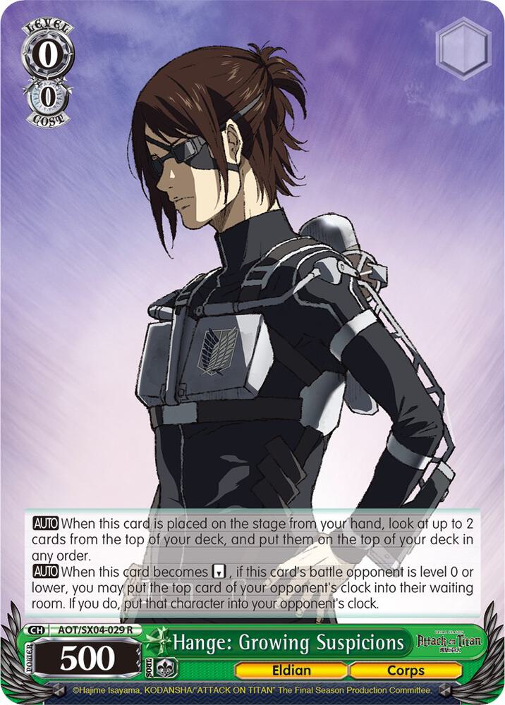 Hange: Growing Suspicions - Attack On Titan: Final Season - Weiss