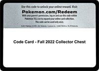 Code Card - Fall 2022 Collector Chest