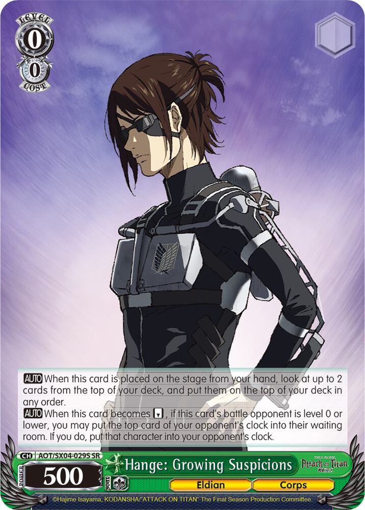 Hange: Growing Suspicions (SR) - Attack On Titan: Final Season