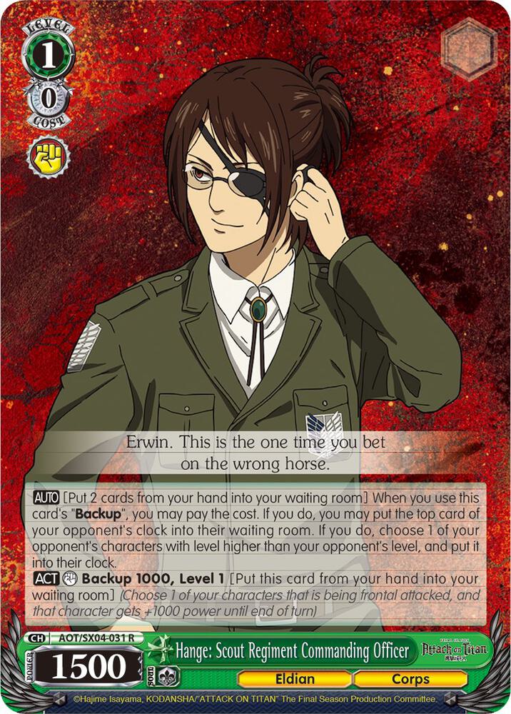 Hange: Scout Regiment Commanding Officer