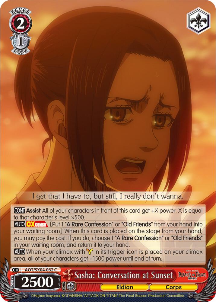 Sasha: Conversation at Sunset