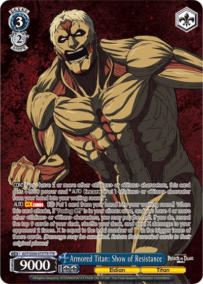 Armored Titan: Show of Resistance (TTR) card