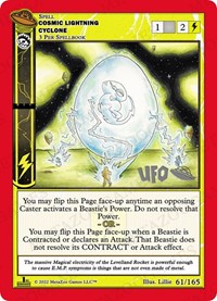 Cosmic Lightning Cyclone