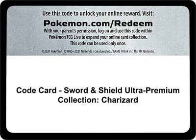 Code Card - Sword & Shield Ultra-Premium Collection: Charizard