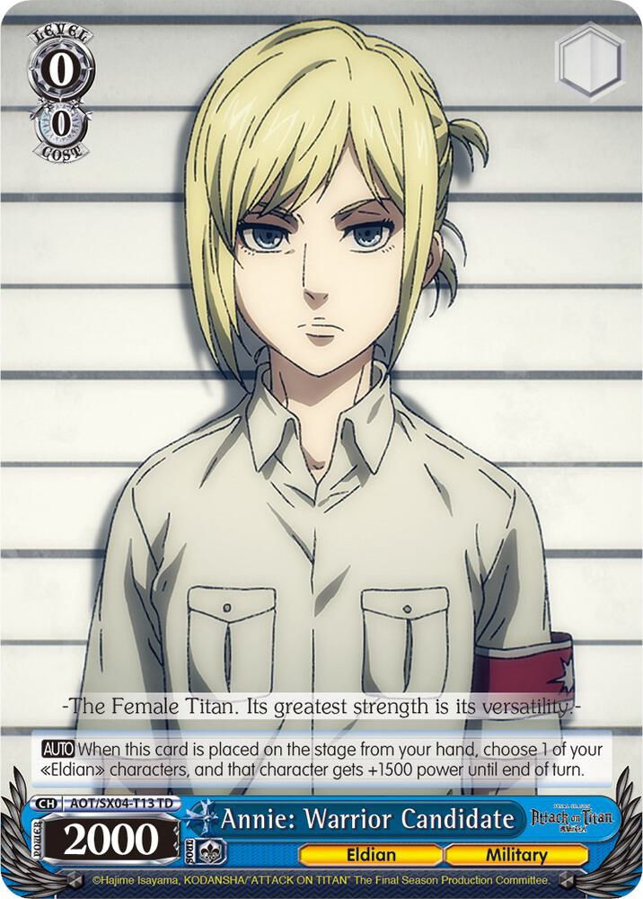 Annie: Warrior Candidate - Attack On Titan: Final Season - Weiss