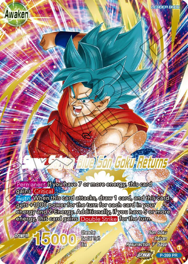 Son Goku // Super Saiyan Blue Son Goku Returns (Gold-Stamped