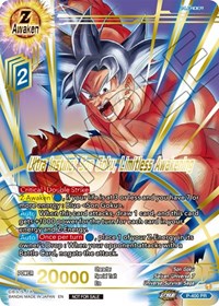 Ultra Instinct Son Goku, Limitless Awakening (Gold-Stamped) card art