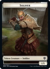 Soldier // Ornithopter Double-Sided Token