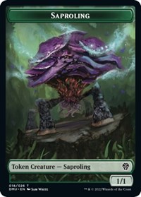 Saproling // Dragon Double-Sided Token
