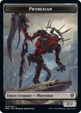 Phyrexian // Sand Warrior Double-Sided Token - Dominaria United