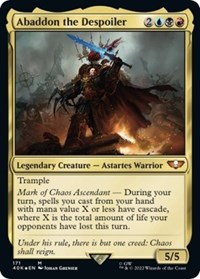 Abaddon the Despoiler - Universes Beyond: Warhammer 40,000 - Magic: The Gathering card