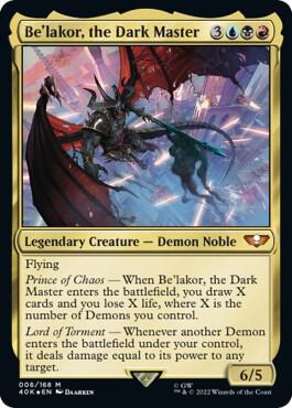 ヴァイスシュヴァルツ Warhammer 40,000 Be'lakor Be'lakor, the Dark Master (Surge Foil) - Universes Beyond