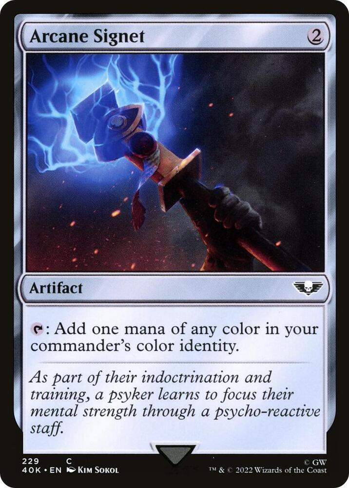 Arcane Signet (229) - Universes Beyond: Warhammer 40,000 - Magic: The Gathering - TCGplayer.com Arcane Signet (229) - Universes Beyond: Warhammer 40,000 - Magic: The Gathering - TCGplayer.com