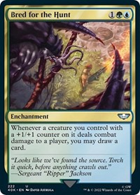 Bred for the Hunt (Surge Foil) - Universes Beyond: Warhammer 40,000 - Magic: The Gathering card