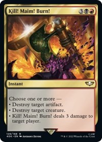 Kill! Maim! Burn! (Surge Foil) - Universes Beyond: Warhammer 40,000 - Magic: The Gathering card