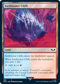 Swiftwater Cliffs (Surge Foil) - Universes Beyond: Warhammer 40,000 - Magic: The Gathering card