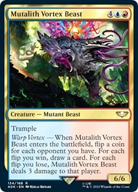 Mutalith Vortex Beast (Surge Foil) - Universes Beyond: Warhammer 40,000 - Magic: The Gathering card
