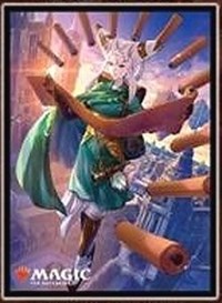 Ensky Imported Card Sleeves: War of the Spark Stained Glass - Tamiyo, Collector · Ensky Card Sleeves